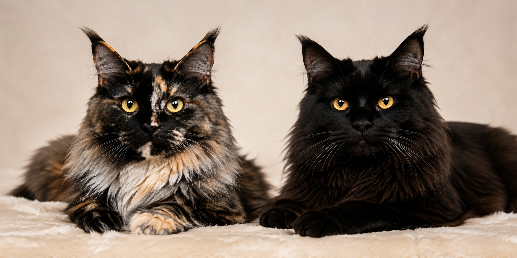 Isador and Fester Maine Coon pairing
